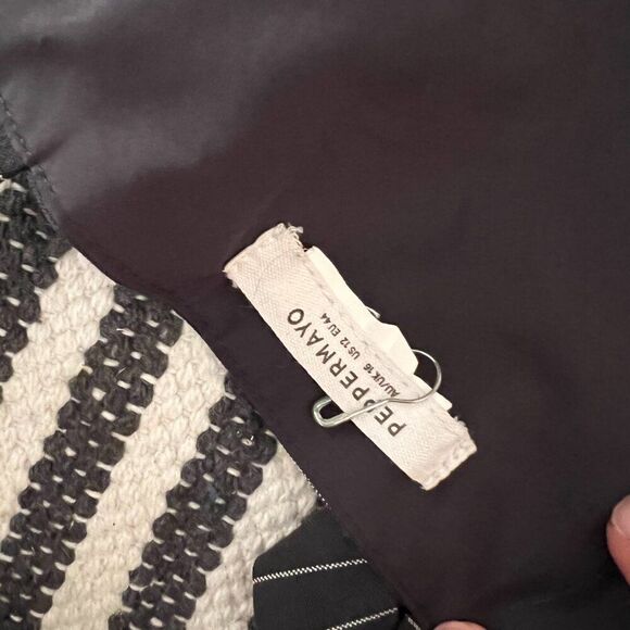 Pepper Mayo Hollywood Boulevard Vest Crop - Pinstripe M - Picture 10 of 13